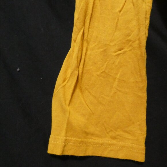 H&M | medium | Ruffled Yellow Rayon Long Sleeve Knit Shirt - Picture 14 of 16